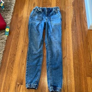 Denim Joggers! American Eagle